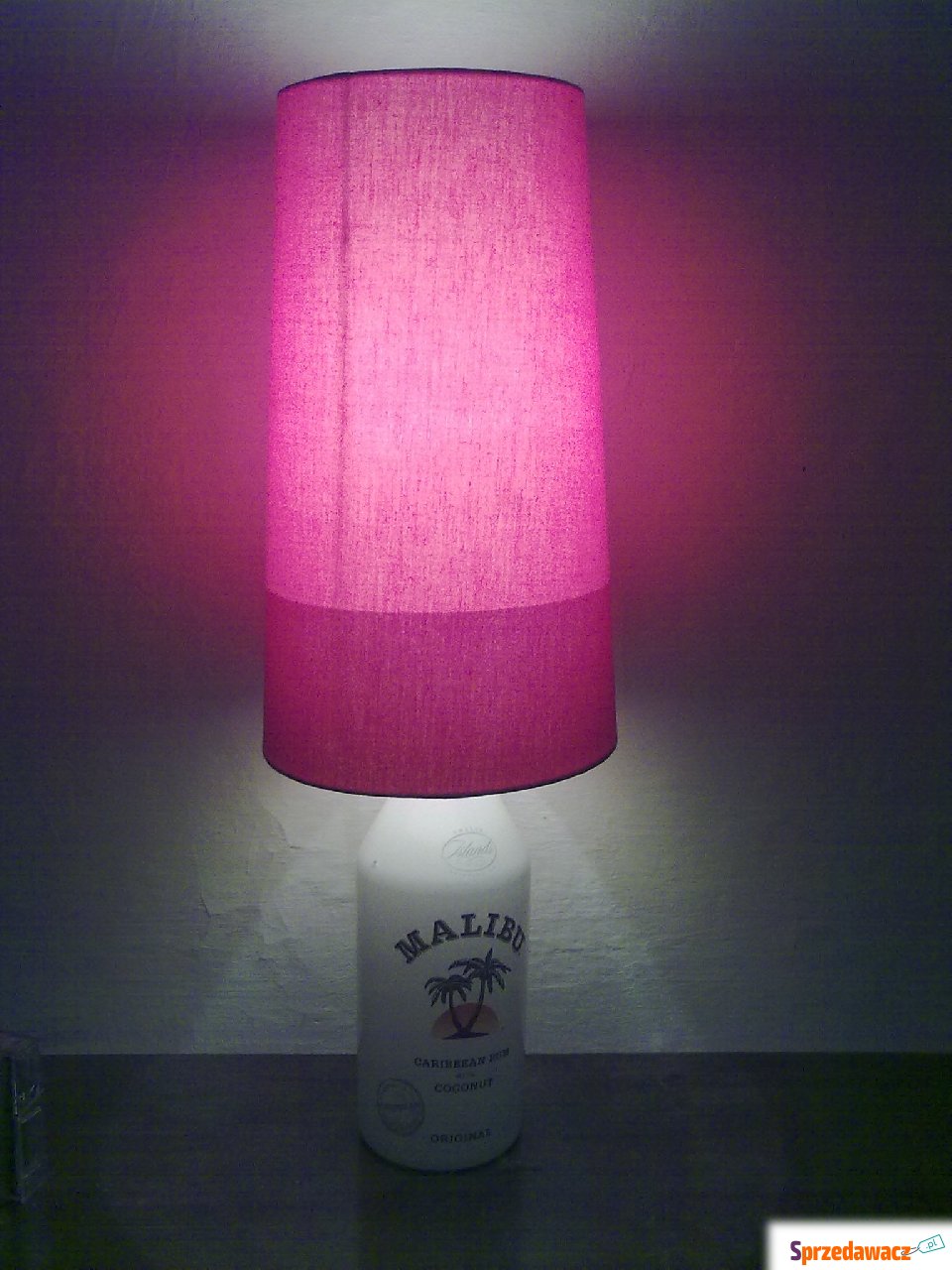 Lampa stojąca Malibu biało-czerwona