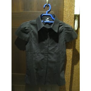 Czarna bluzka z krótkim rękawkami - Japan Style - S