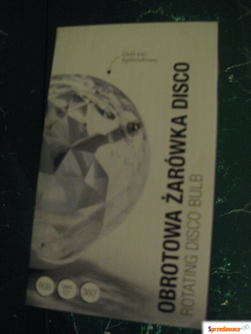 Żarówka dyskotekowa obrotowa