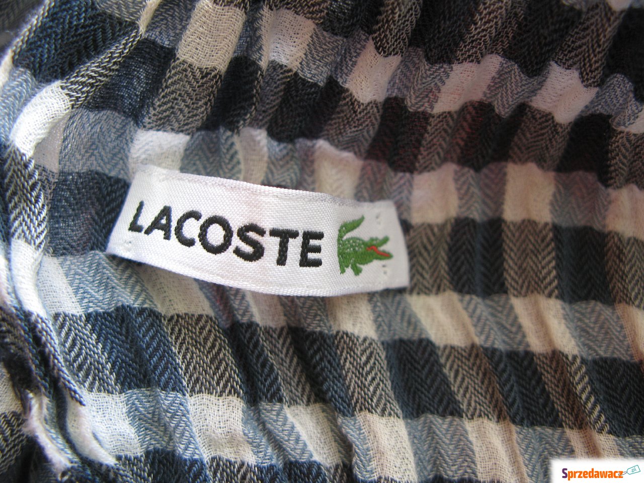 LACOSTE markowa chusta - szalik...