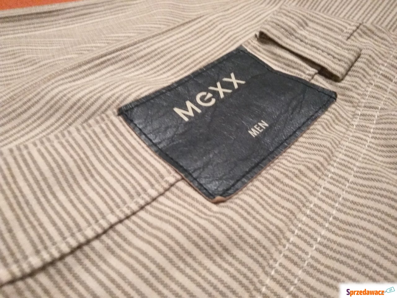 Spodnie Mexx beżowe w paski ro...