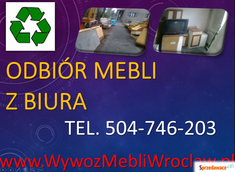 Odbiór mebli z biura, firmy ce...