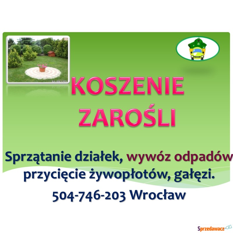 Koszenie działki, tel 504-746-203,...