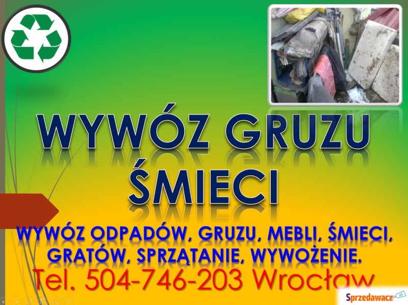 Wywóz odpadów z remontu, tel 5...