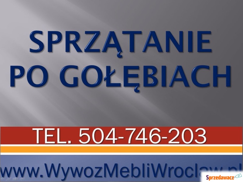 Sprzątanie balkonu po gołębiach,...