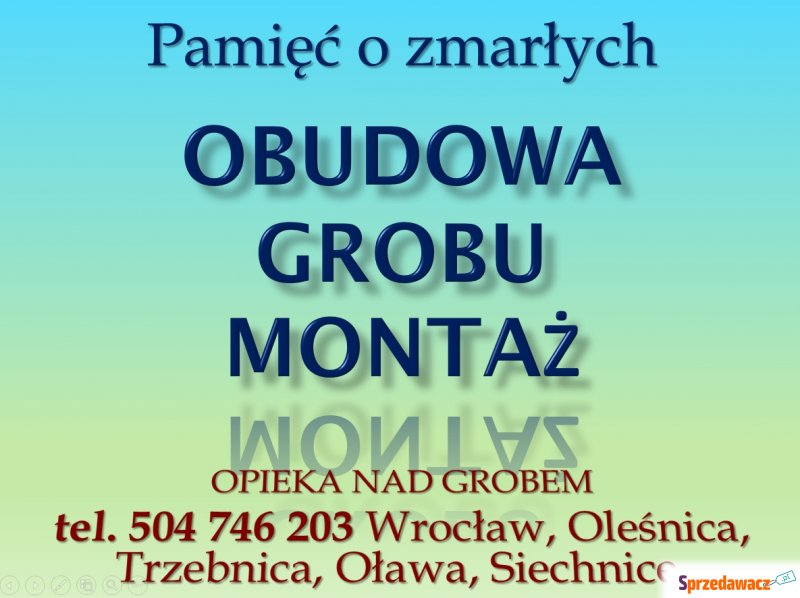 Obudowa na grób, rama, obrzeże,...