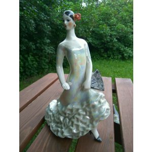 Hiszpanka - Flamenco - porcelanowa figurka, tancerka