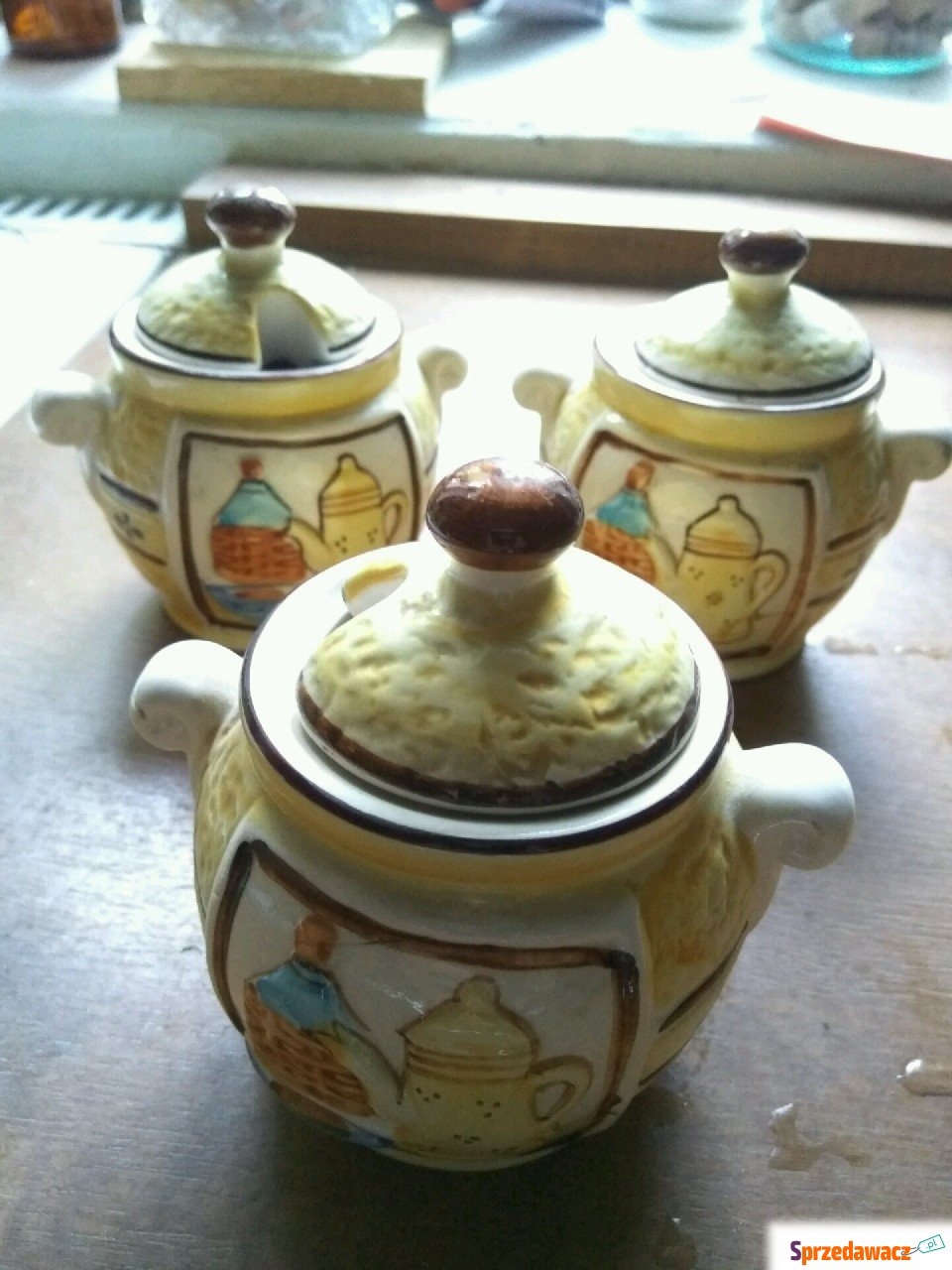 Przyprawniki 3 ceramiczne zamykane...
