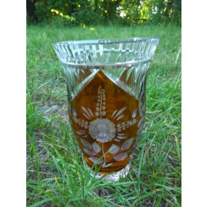 Kryształowy wazon dwukolorowy