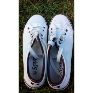 Trampki białe jak Conversy All Star - prawie nowe... - Buty sportowe miejskie... - Gliwice - zdjęcie 6