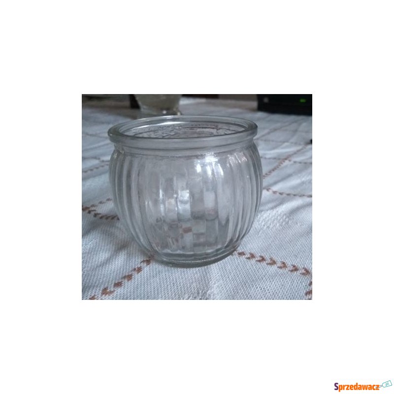 szklany świecznik - tea light