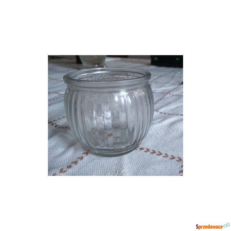 szklany świecznik - tea light - Świeczki, świeczniki - Zamość