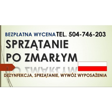 Dezynfekcja miejsca zgonu, cena, tel. 504-746-203,... - Pozostałe usługi - Wrocław - zdjęcie 1