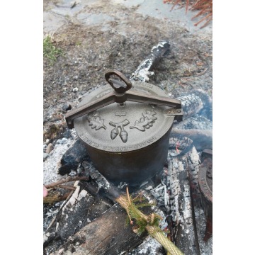 Kociołek żeliwny myśliwski garnek 4L grill pr... - Kociołki, garnki - Gołdap - zdjęcie 2
