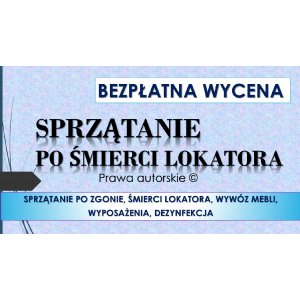 Sprzątanie i dezynfekcja po zmarłych, cena tel.... - Pozostałe usługi - Wrocław - zdjęcie 2