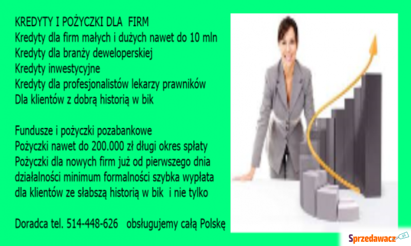Kredyty i pożyczki dla firm profesjonalna obsługa - Usługi finansowe - Katowice