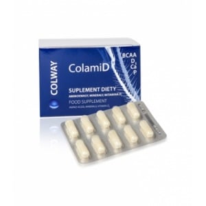 Colway suplement diety aminokwasy, minerały i witamina d colamid - 60 kaps. dostawa gratis!