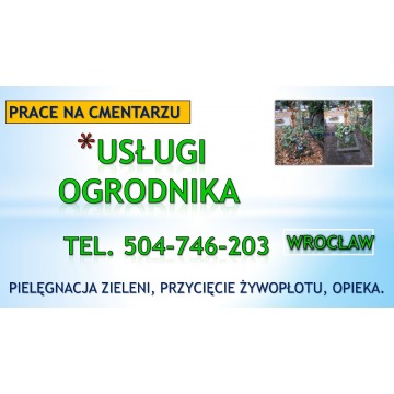 Prace, przycięcie tui na cmentarzu, grabiszyn,... - Pozostałe usługi - Wrocław - zdjęcie 5