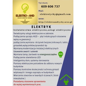 elektryk tychy naprawa serwis usuwanie awarii - Usługi serwisowe, mo... - Tychy - zdjęcie 2