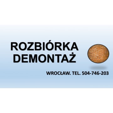 Skuwanie kafli, podłogi, tynku, tel. 504-746-203, kucie betonu, Wrocław, cena.