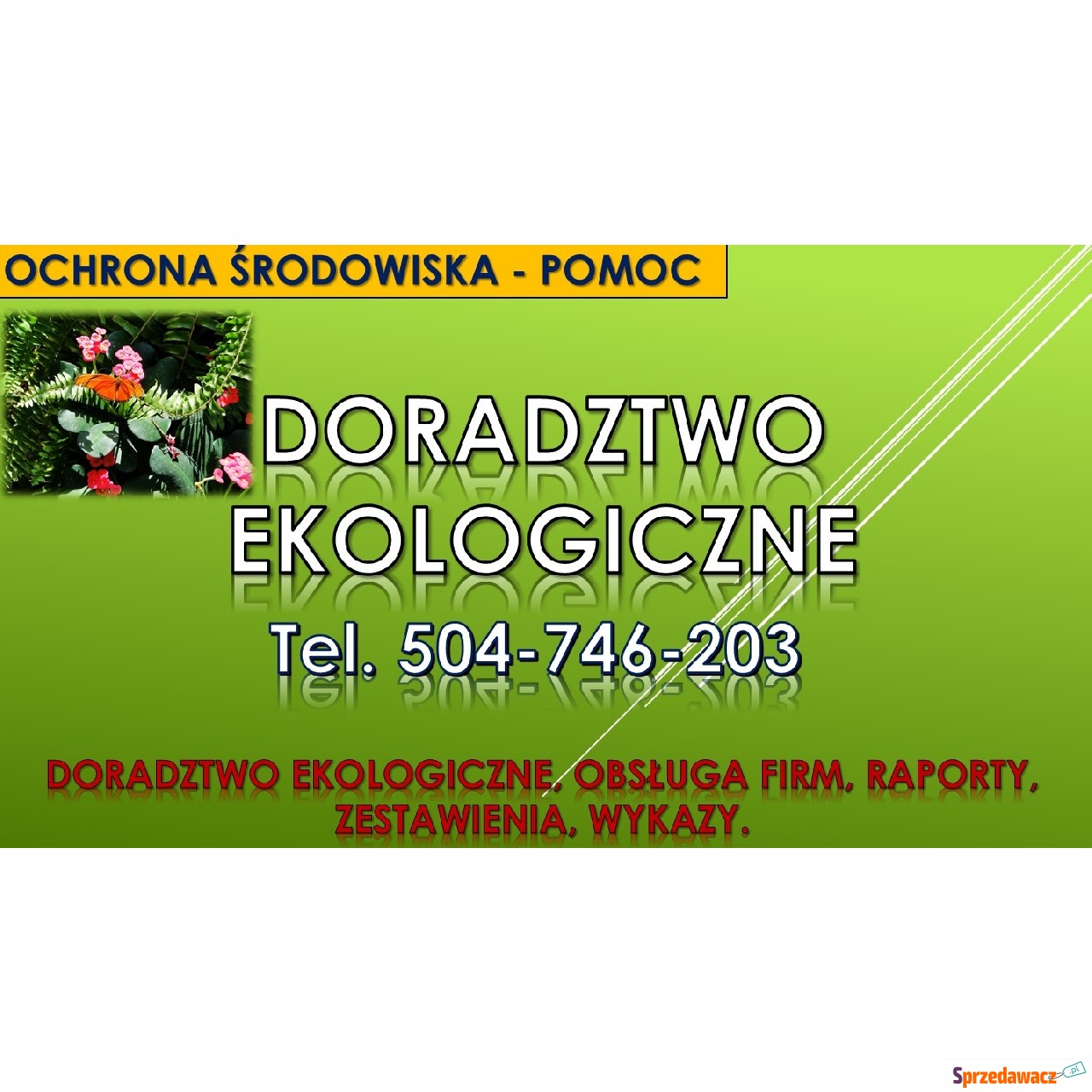 Doradztwo ekologiczne, tel. 50...