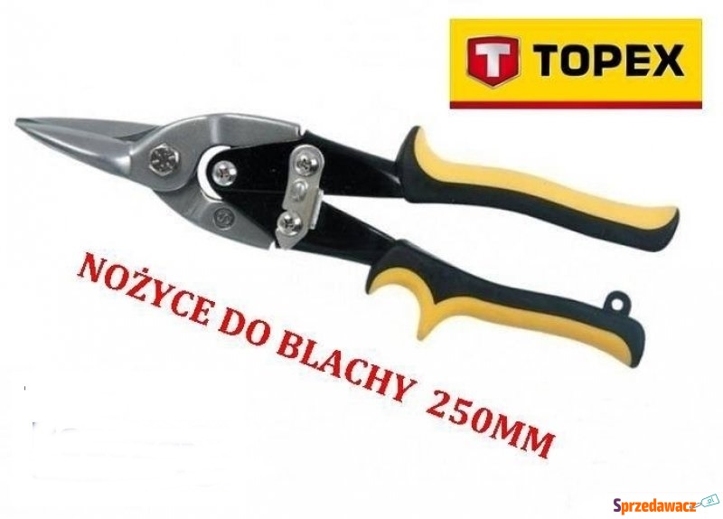 Nożyce do blachy proste 250 mm TOPEX 01A427 - Pozostałe w dziale P... - Gniezno