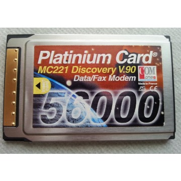 Platinium Card MC221 Discovery V.90 Modem 56000 Karta Modemowa do laptopa Made in France
