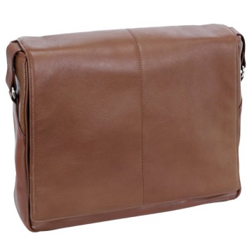 Męska torba skórzana na laptopa 15.6” mcklein san francesco 45354 brązowa - brązowy
