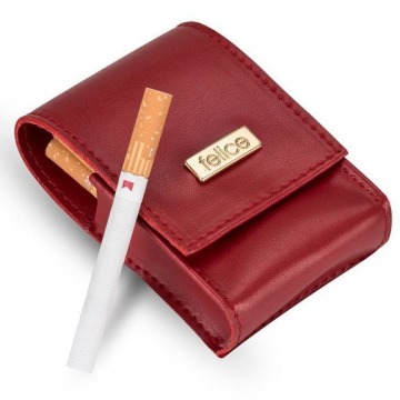Damskie etui na papierosy felice fa14 standard czerwone - czerwony