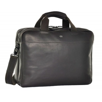 Skórzana torba na laptopa daag albedo 1 ciemnobrązowa - ciemny brązowy