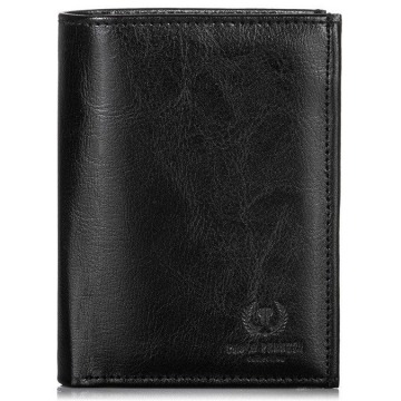 Skórzany portfel męski paolo peruzzi ga172 czarny - czarny