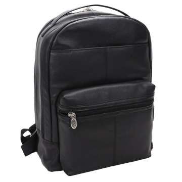 Skórzany męski plecak na laptopa mcklein parker 88555 czarny - czarny