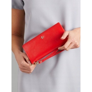 Duży portfel damski czerwony milano design - czerwony