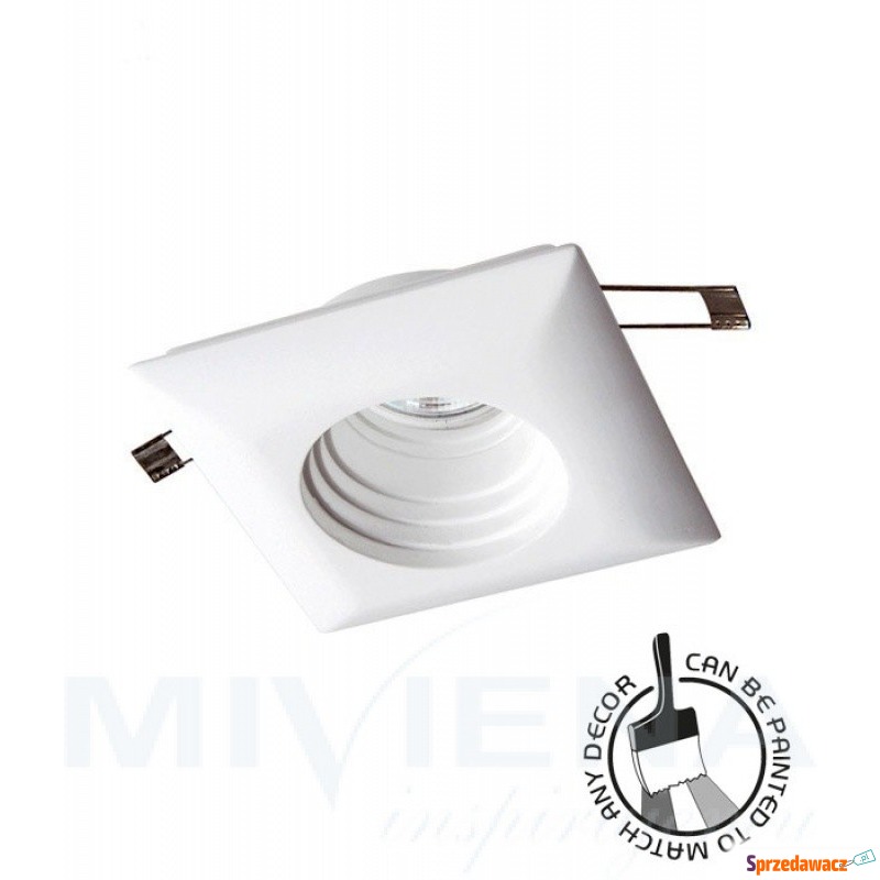 ceramic oczko kwadratowe 1 biały 11 - Lampy wiszące, żyrandole - Częstochowa