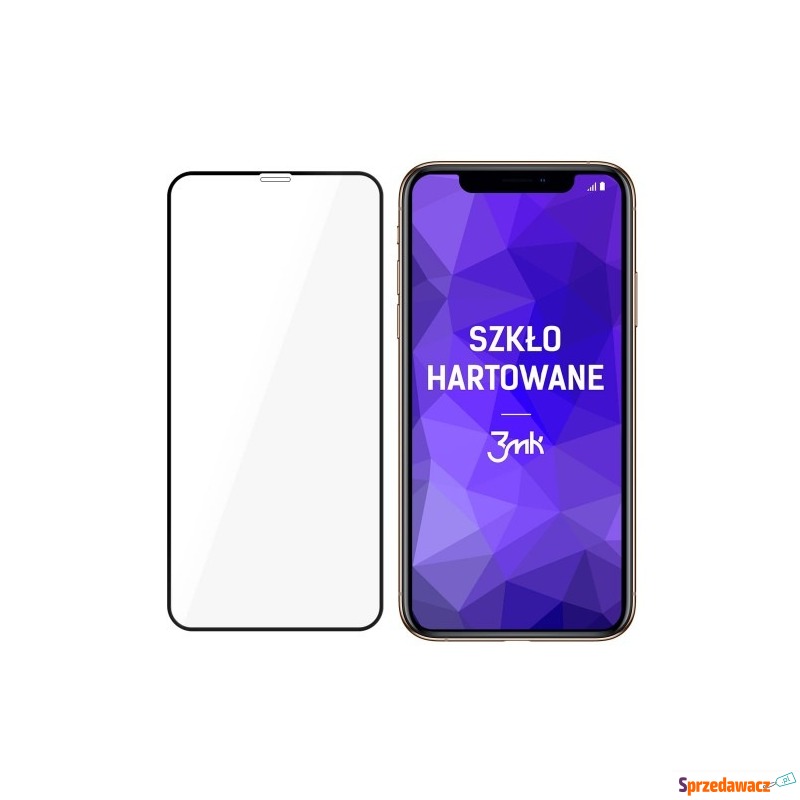 Szkło 3mk HardGlass Max iPhone 11 Pro/Xs/X, czarne - Folie ochronne - Końskie