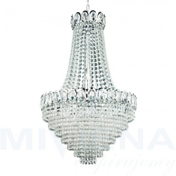 louis philipel lampa wisząca 11 chrom kryształ