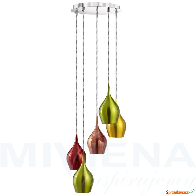 vibrant lampa wisząca 5 kolorowe aluminium - Lampy wiszące, żyrandole - Szczecinek