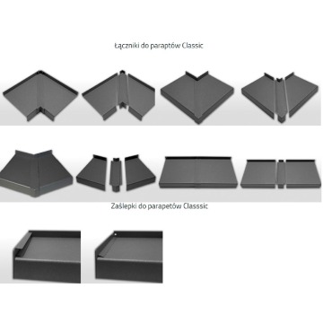Parapety aluminiowe Soft Line i Classic - Akcesoria, elementy - Skawina - zdjęcie 2