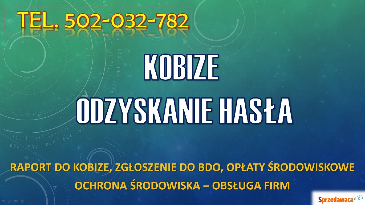 Odzyskanie dostępu do Kobize, tel....