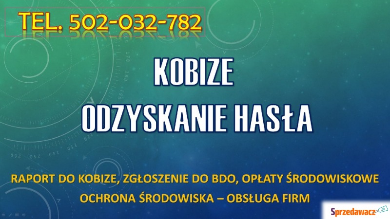 Odzyskanie dostępu do Kobize, tel. 504-746-203.... - Usługi prawne - Wrocław