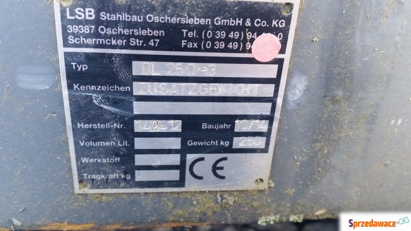 Przeciwwaga do ładowarki Doosan...