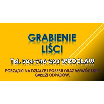 Usługi grabienia liści, tel. 504-746-203. Cennik... - Utylizacja, wywóz śmieci - Wrocław - zdjęcie 4