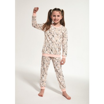 Piżama cornette young girl 033/118 polar bear dł/r 134-164 rozmiar: 158-164, kolor: beżowy, cornette