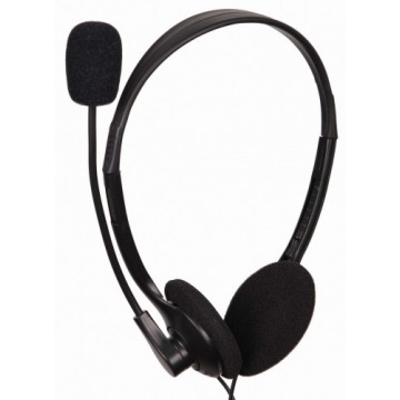 Słuchawki z mikrofonem GEMBIRD MHS-123 (kolor czarny