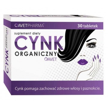 Cynk organiczny x 30 tabletek