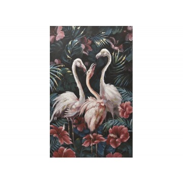 Obraz 100x150cm Trzy Flamingi