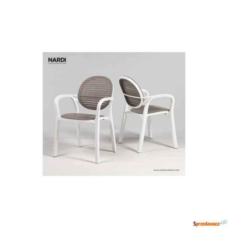 Krzesło Gardenia Nardi Bianco - Tortora - Krzesła kuchenne - Zgorzelec