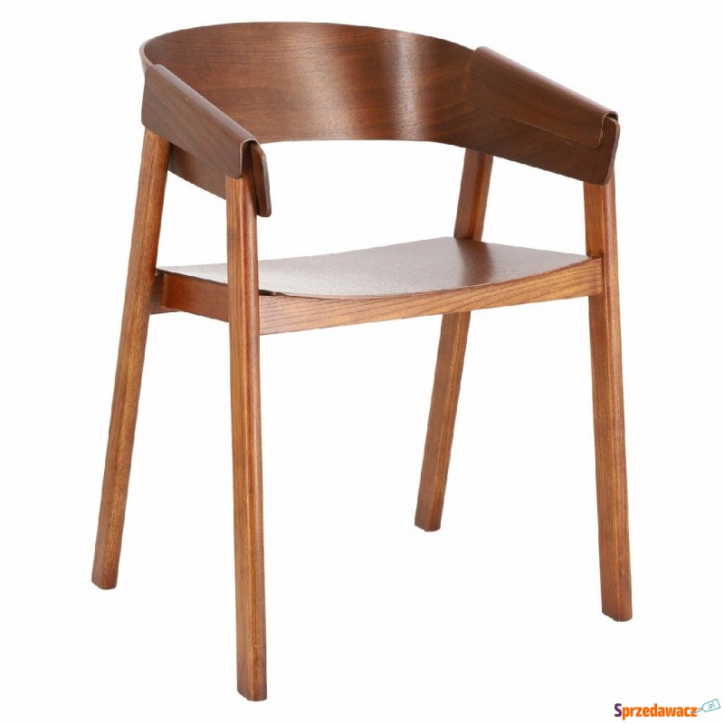 Krzesło Lincoln - dąb walnut - Krzesła kuchenne - Czarne