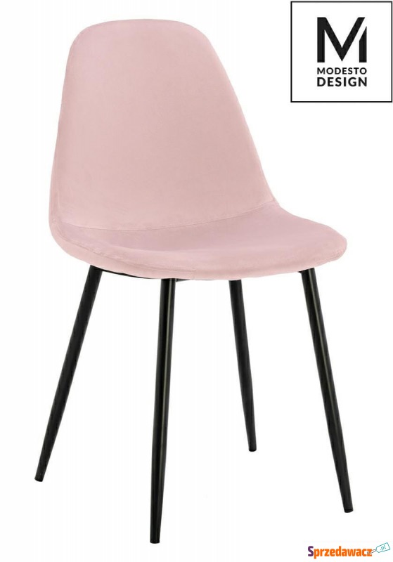 Krzesło Lucy pudrowy róż - Modesto Design - Krzesła kuchenne - Płock