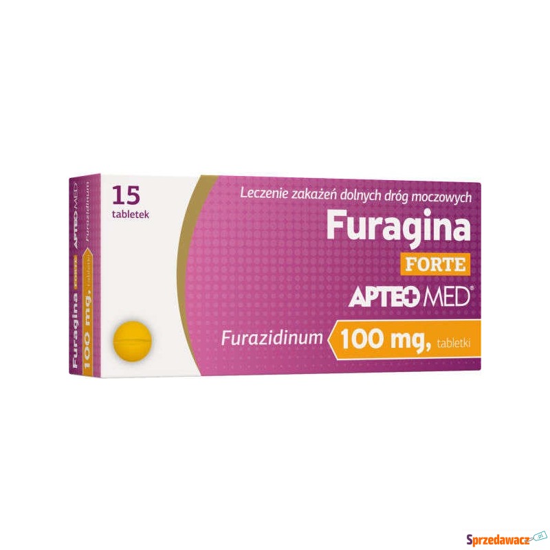 Furagina forte apteo med x 15 tabletek - Witaminy i suplementy - Ciechanów